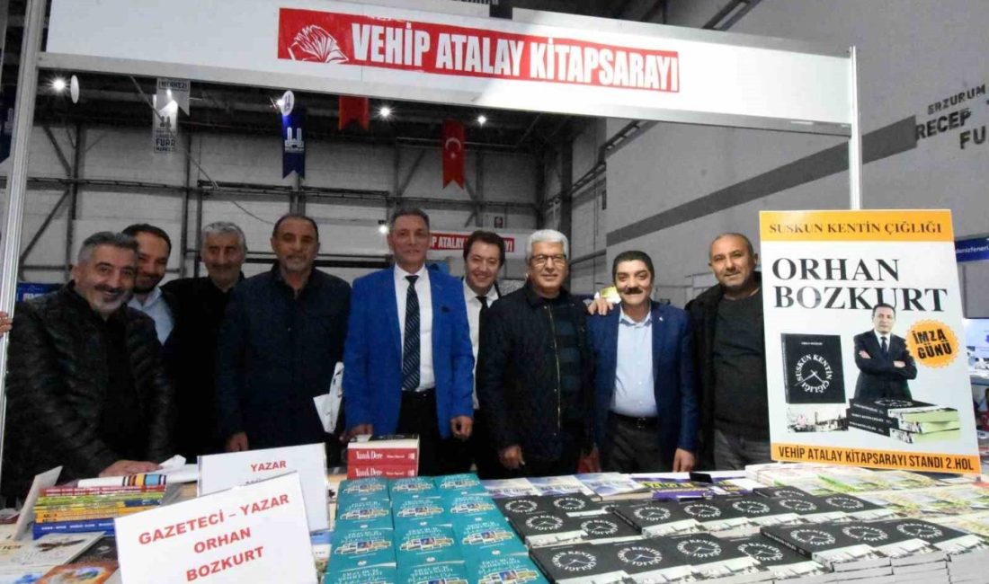 Gazeteci-Yazar Orhan Bozkurt, Doğu Anadolu Erzurum 7. Kitap Fuarı’nda ilk
