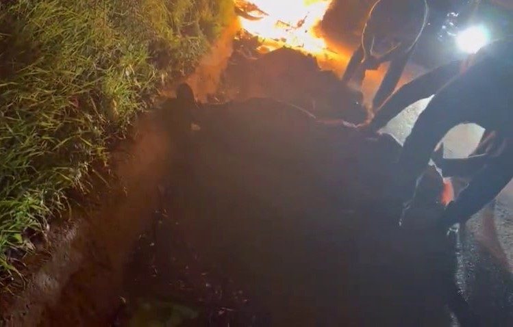 Sakarya’nın Sapanca ilçesinde otomobil ile motosikletin çarpışması neticesinde meydana gelen