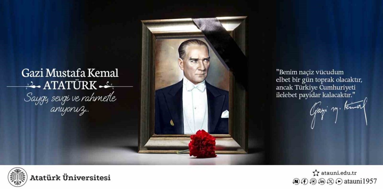 Atatürk Üniversitesi Rektörü Prof. Dr. Ahmet Hacımüftüoğlu, 10 Kasım Atatürk’ü