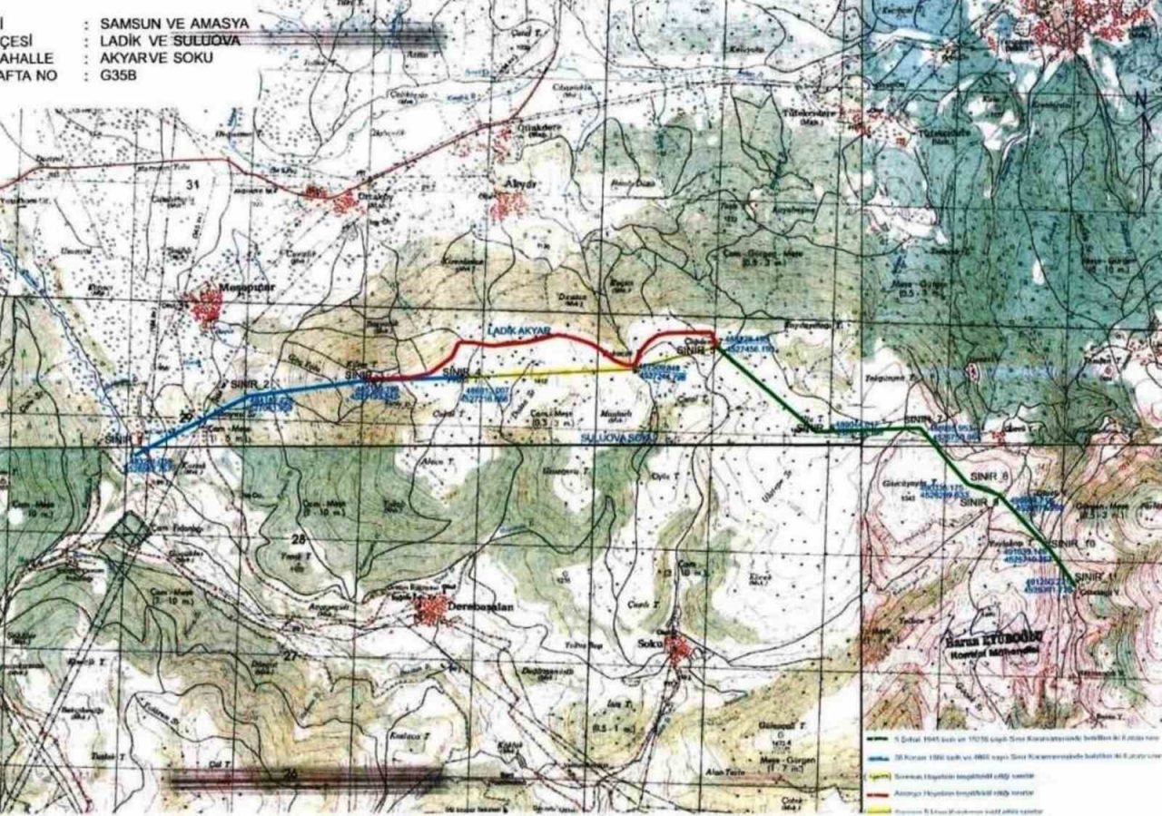 Amasya İl İdare Kurulu’nun, Samsun’un Ladik ilçesindeki 3 mahalleyi kapsayan