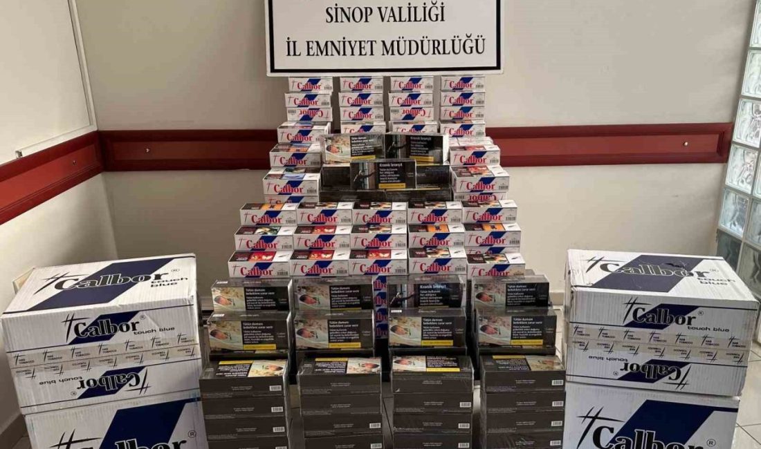 Sinop İl Emniyet Müdürlüğü ekipleri, hem kaçak tütün ürünlerine hem