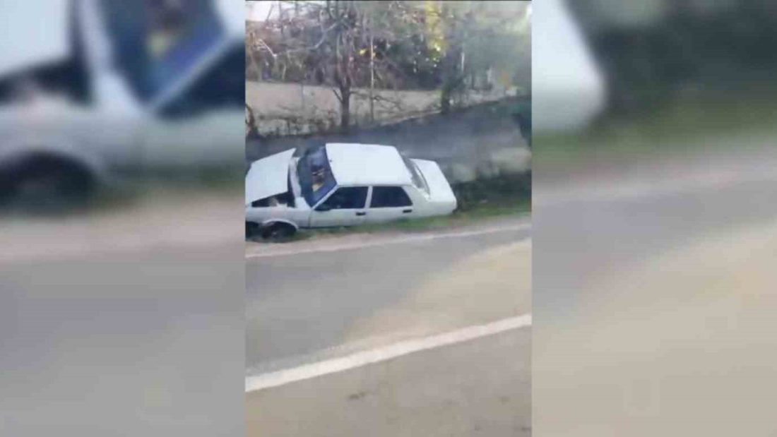 Sinop’un Türkeli ilçesinde otomobilin su kanalına düştüğü kazada 1 kişi