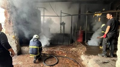 Sinop’un Ayancık ilçesinde sanayi sitesinde faaliyet gösteren bir iş yerinde