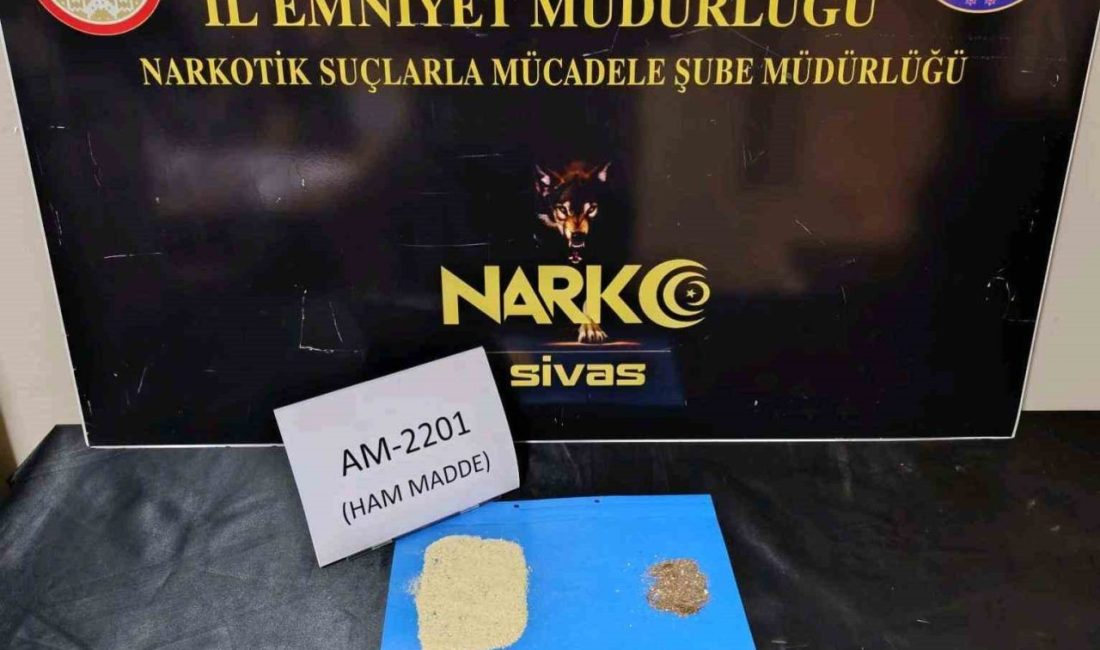 Sivas’ta polis ekipleri tarafından gerçekleştirilen uyuşturucu operasyonunda 3 kişi tutuklanarak
