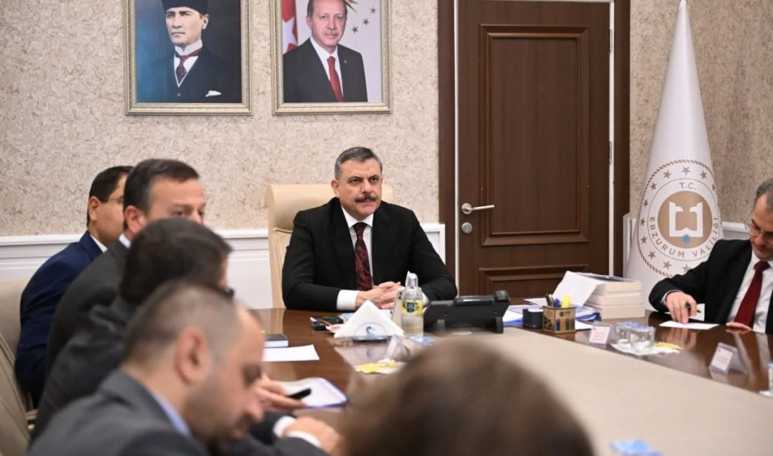 Erzurum’da Mahalli Sulak Alan Komisyonu, Vali Mustafa Çiftçi’nin başkanlığında toplandı.