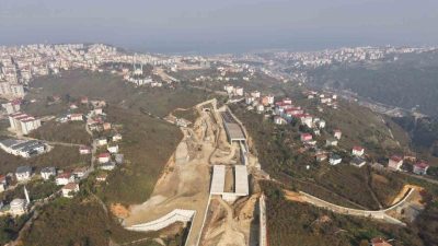 Trabzon’da yapımı devam eden ve Türkiye’nin en maliyetli şehir içi