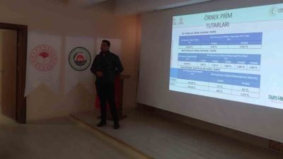 Erzurum’un Tekman ilçesinde çiftçilere yönelik tarım sigortalarına yönelik bilgilendirme semineri
