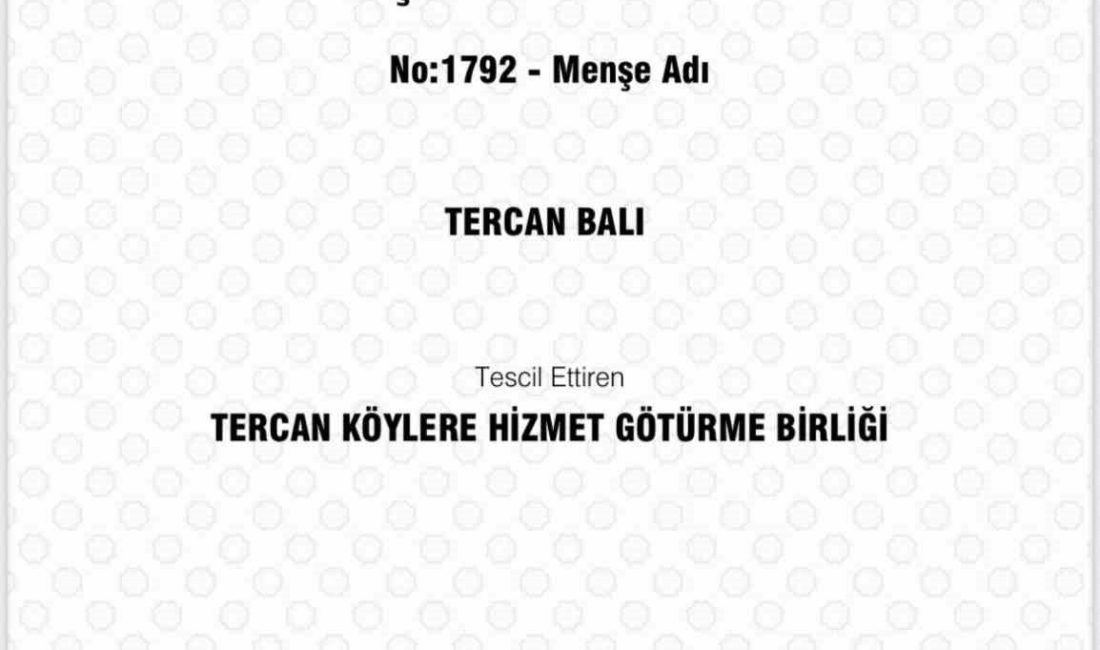 Erzincan, yöresel ürünlerin markalaşması ve coğrafi zenginliklerinin korunması yolunda önemli