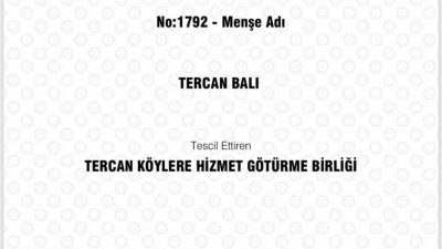 Erzincan, yöresel ürünlerin markalaşması ve coğrafi zenginliklerinin korunması yolunda önemli