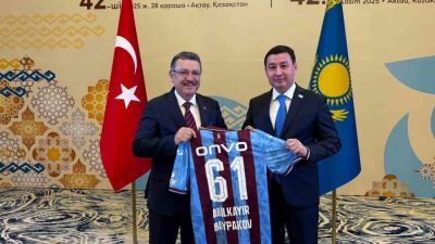 Trabzon ile Kazakistan’ın Aktau kenti kardeş şehir oldu. Kardeşlik protokolü,