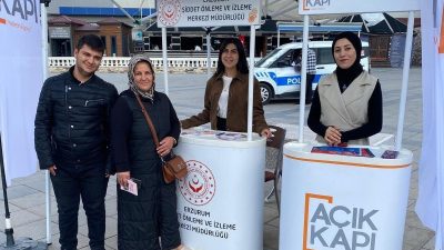 Erzurum Valiliği Açık Kapı Şube Müdürlüğü, halkımn yoğun olarak bulunduğu