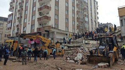 Gaziantep’in Nizip ilçesinde, Kahramanmaraş merkezli 6 Şubat depremlerinde yıkılarak 51