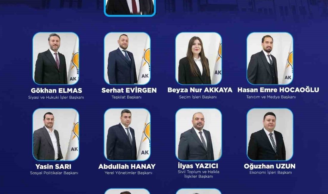 AK Parti Eskişehir Odunpazarı İlçe Başkanlığı’nın yeni Yürütme Kurulu Listesi