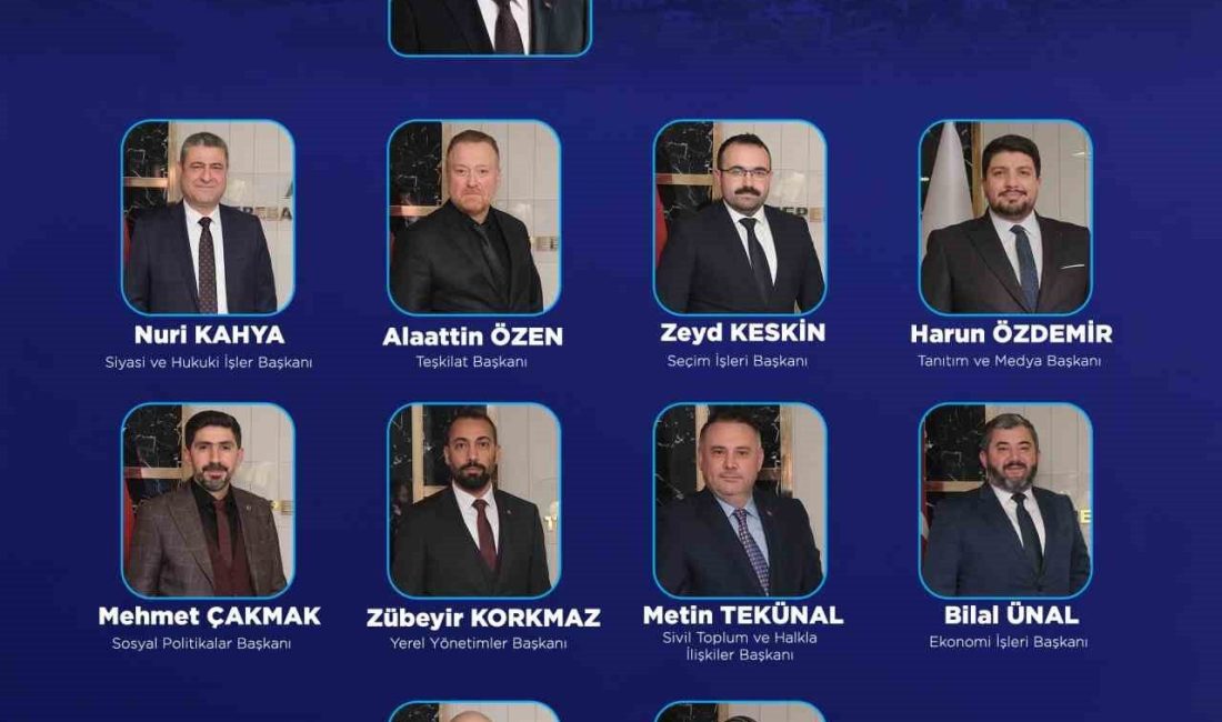 AK Parti Eskişehir Tepebaşı İlçe Başkanlığı’nın yeni Yürütme Kurulu Listesi