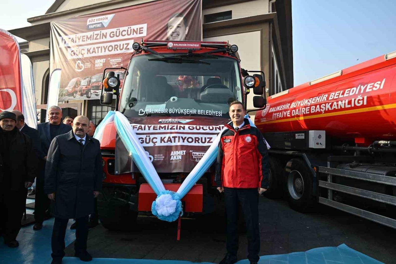 Balıkesir’i afetlere karşı daha güçlü hale getirmek için itfaiye teşkilatına