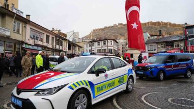 Bayburt İl Jandarma Komutanlığı ile İl Emniyet Müdürlüğünün araç filosuna