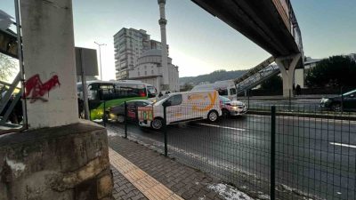 Zonguldak’ın Ereğli ilçesinde kar yağışının ardından havanın ayaz olması nedeniyle