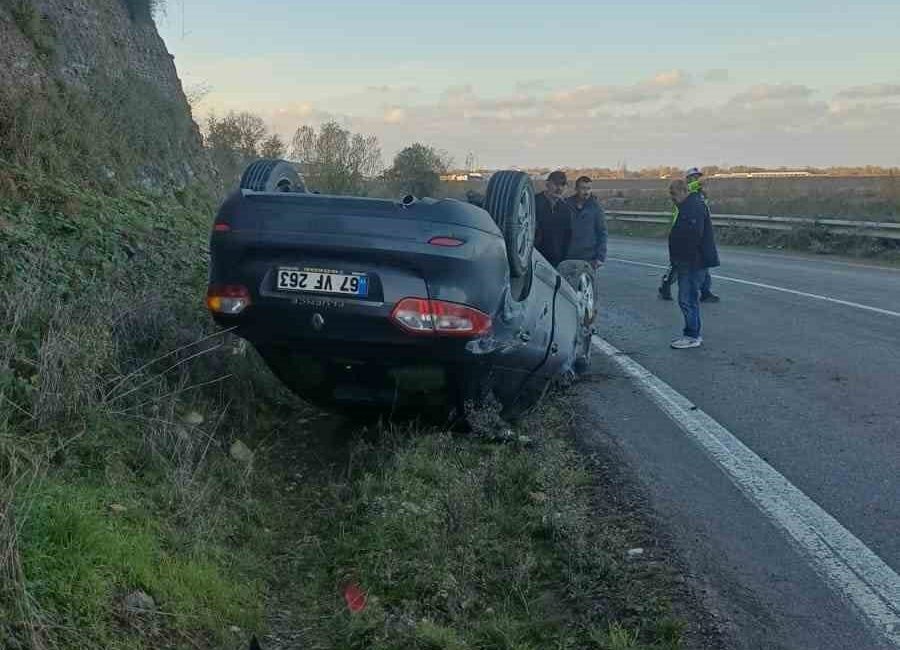 Zonguldak’ın Çaycuma ilçesinin Gökçeler-Sefercik kara yolunda meydana gelen trafik kazasında