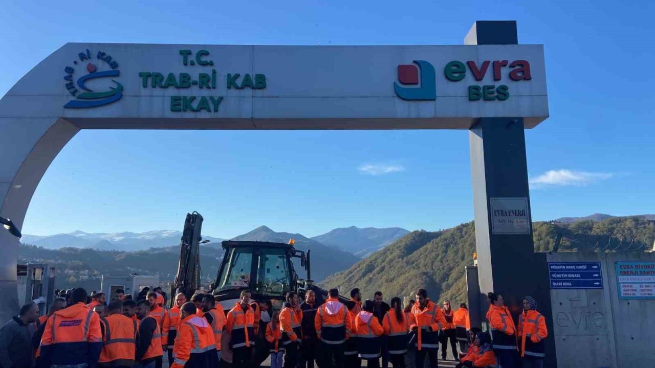 Trabzon’un Araklı ilçesi Taşönü Mahallesi’nde çevreye yaydığı kötü kokular ve