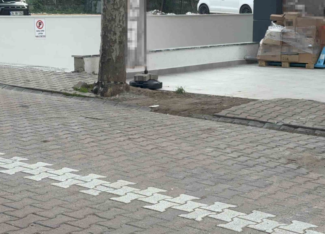 Kocaeli’nin Darıca ilçesinde sokakta ağacın altında gördüğü kargo poşetini çöpe