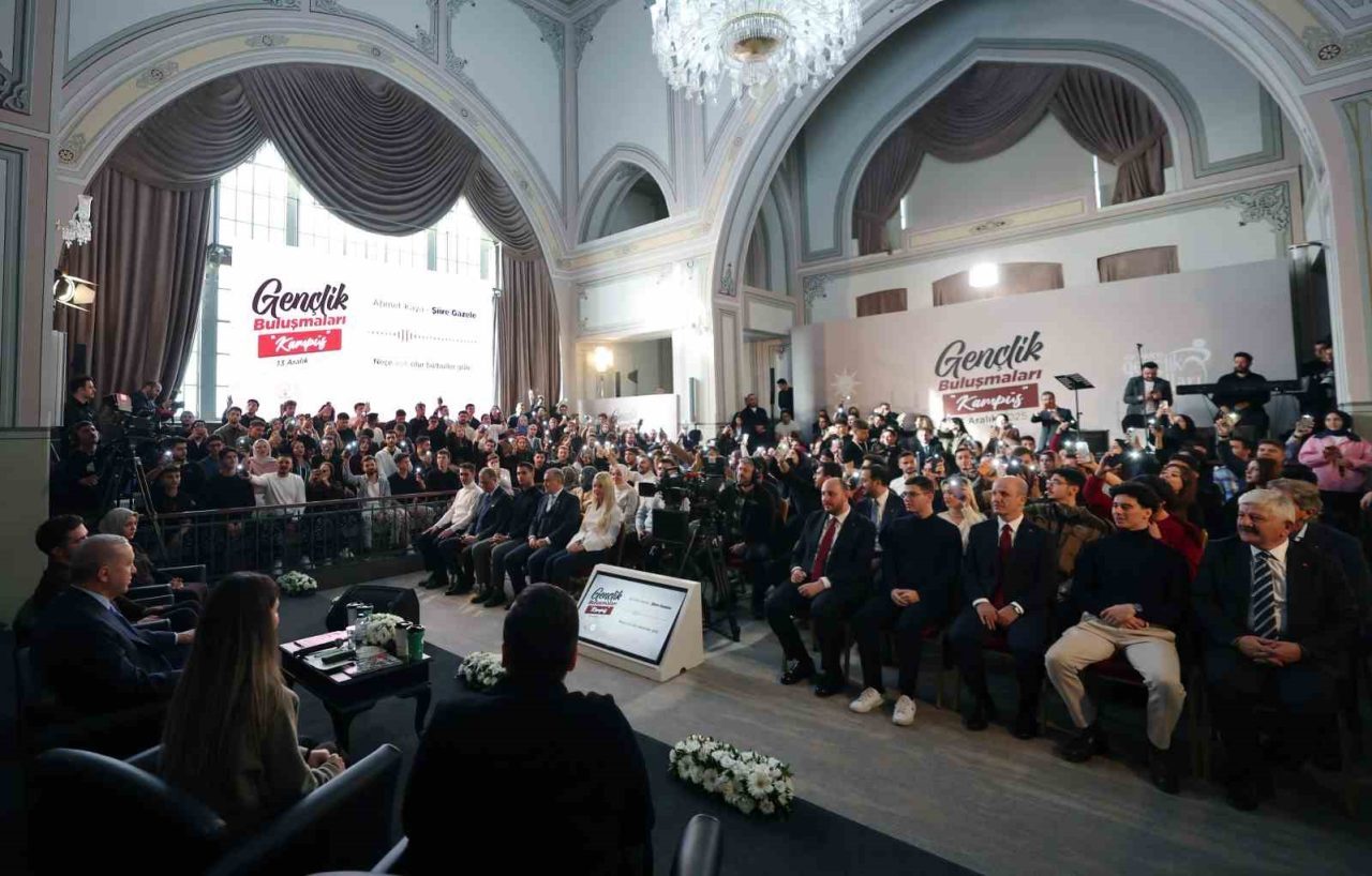 İstanbul’da gençlerle bir araya gelen Cumhurbaşkanı Recep Tayyip Erdoğan, “Mağaralar