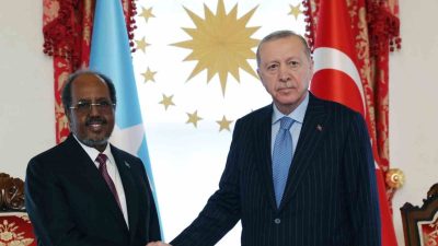 Cumhurbaşkanı Recep Tayyip Erdoğan ile Somali Cumhurbaşkanı Hasan Şeyh Mahmud