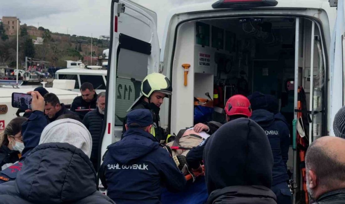 Kocaeli’de denizde çırpınan bir vatandaş, çevredeki kişilerin ihbarı üzerine sahil