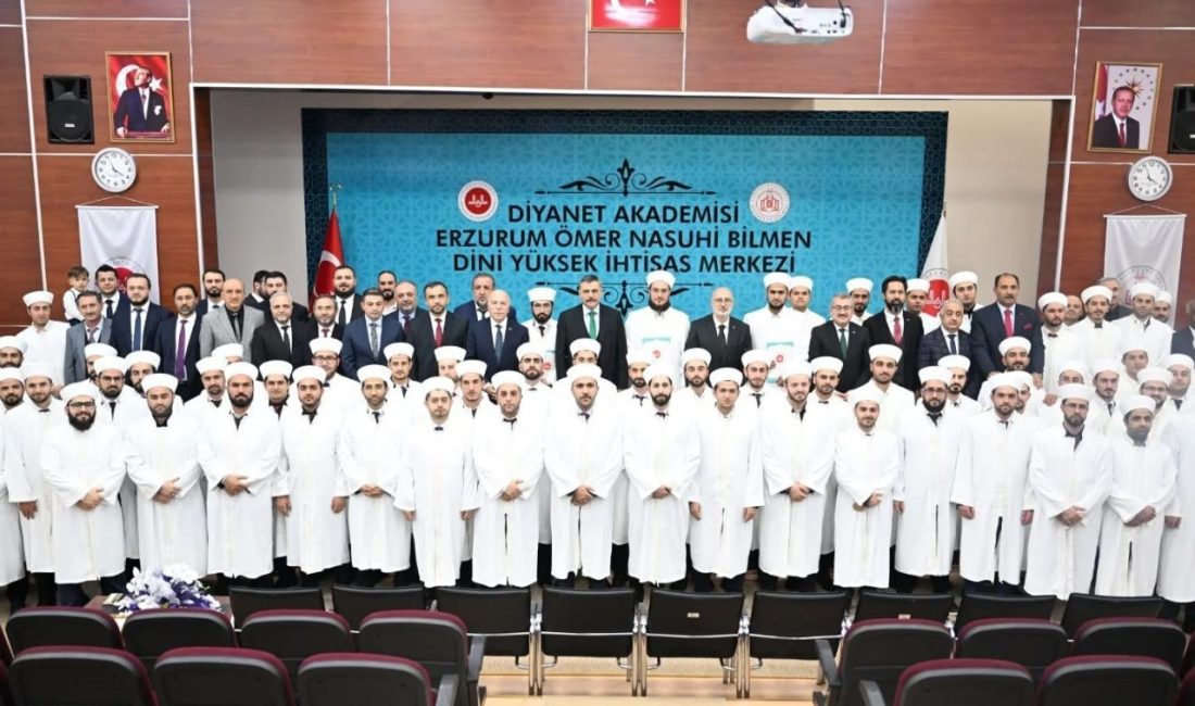 Erzurum’da Diyanet Akademisi bünyesinde düzenlenen 3. Dönem Mesleki Eğitim Programını