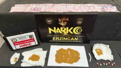 Erzincan İl Emniyet Müdürlüğü Narkotik Suçlarla Mücadele Şube Müdürlüğü ekiplerince