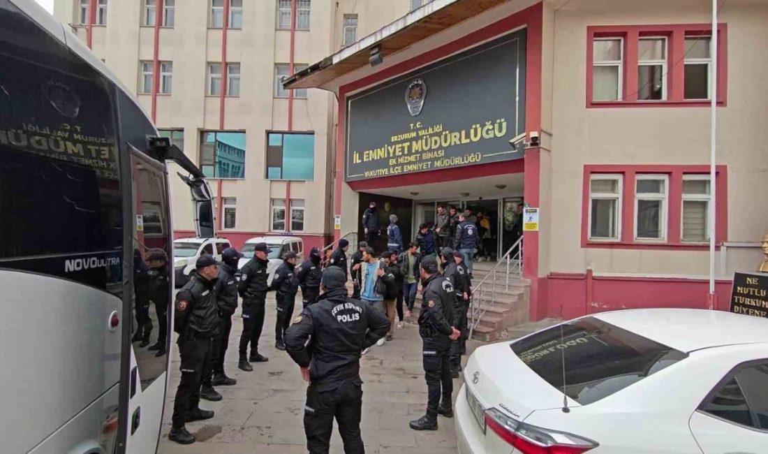 Erzurum polisi, göçmen kaçakçılığıyla mücadele kapsamında; 73 düzensiz göçmen şahıs