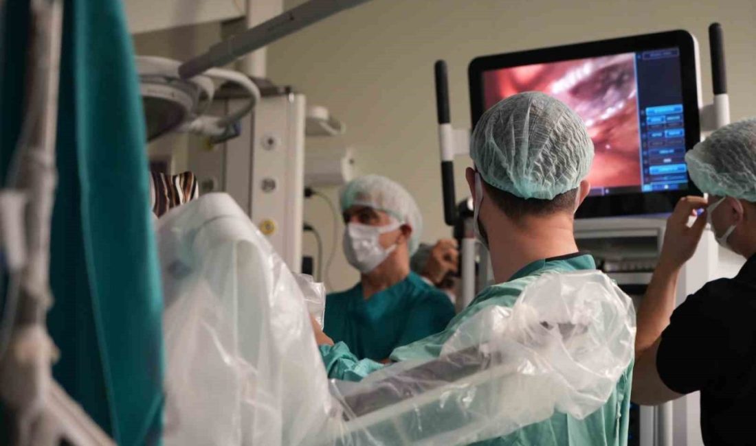 Erzurum Şehir Hastanesi’nde, 75 yaşındaki bir hastanın göğüs bölgesindeki tümörlü