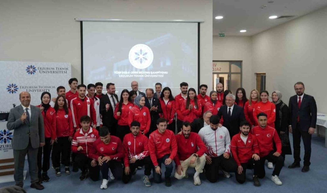 Erzurum Teknik Üniversitesi (ETÜ) ÜNİLİG şampiyonluğunu kutladı. Erzurum Teknik Üniversitesi