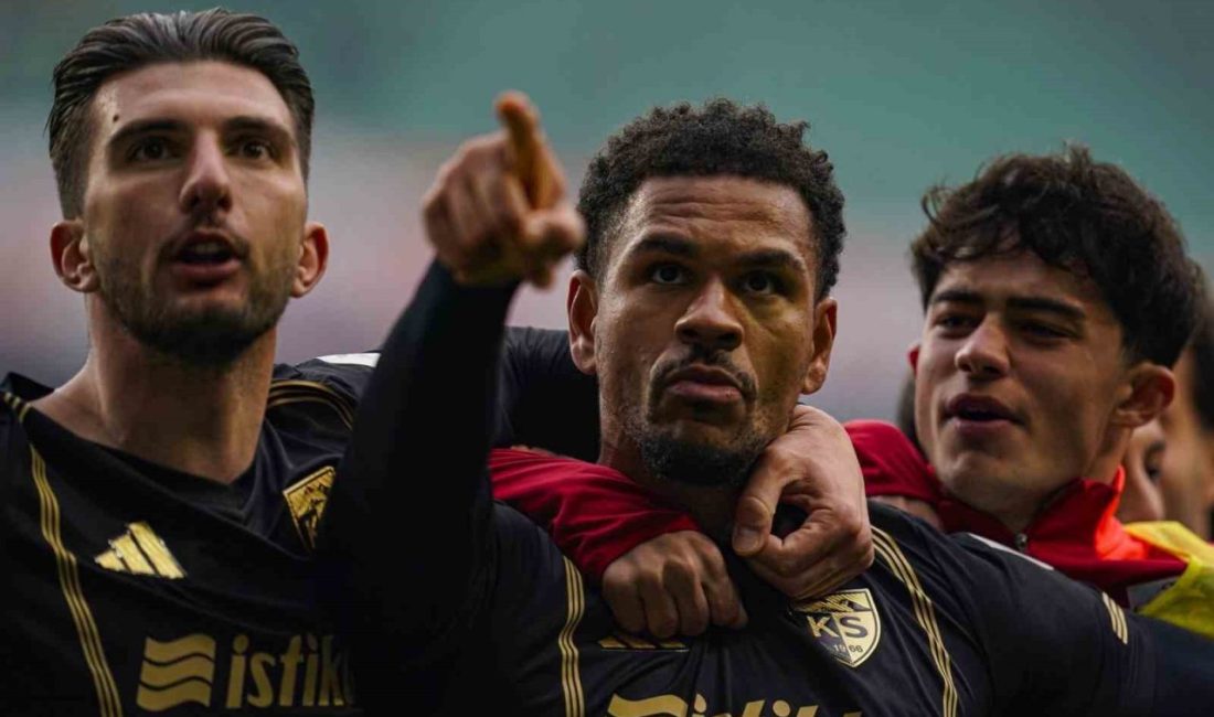 Süper Lig ekiplerinden Kayserispor’un Rus oyuncusu German Onugkha ligdeki gol