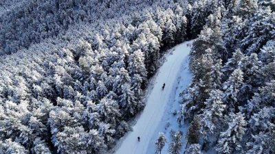 Gümüşhane’nin heybetli dağları, kar yağışının ardından kışın en sert ama