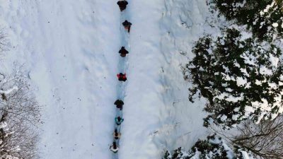 Gümüşhane’de şehrin gürültüsünden ve boğucu havasından uzaklaşmak isteyen 22 doğasever,