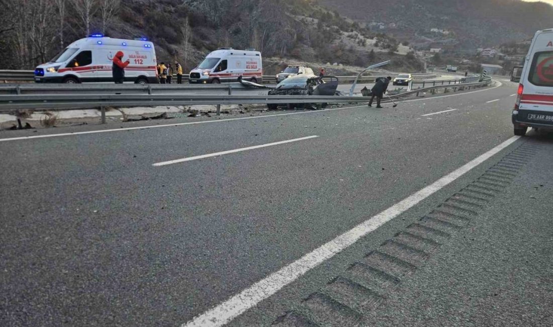 Gümüşhane-Trabzon Karayolunda bu sabah meydana gelen trafik kazasında 1’i ağır