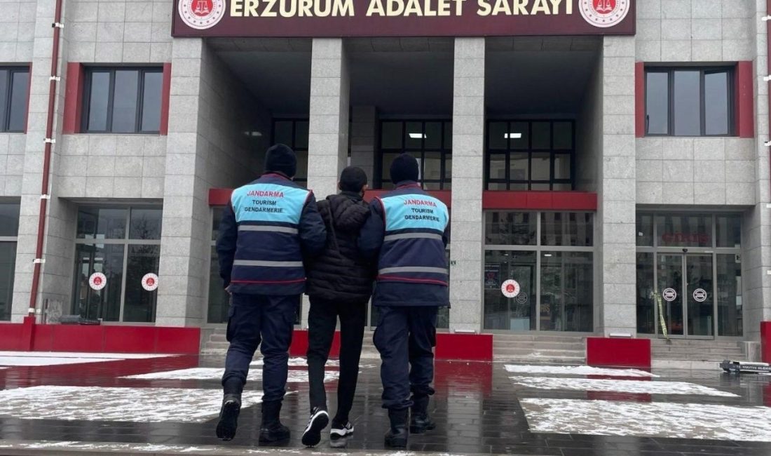 Erzurum’da hakkında 17 yıl 8 ay kesinleşmiş hapis cezası bulunan