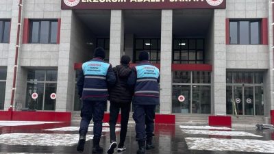 Erzurum’da hakkında 17 yıl 8 ay kesinleşmiş hapis cezası bulunan