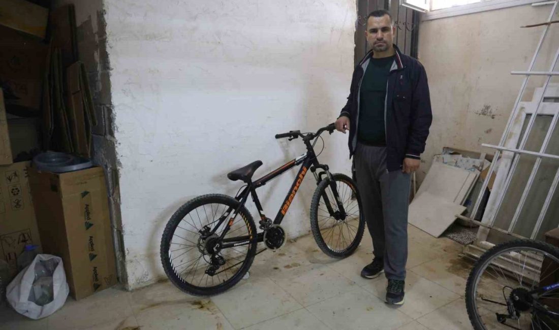 Hatay’da apartmanın bodrum katında bulunan bisikleti ve eşyaları çalan hırsız,