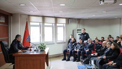 Erzurum İl Emniyet Müdürü Onur Karaburun başkanlığında, İl Emniyet Müdür