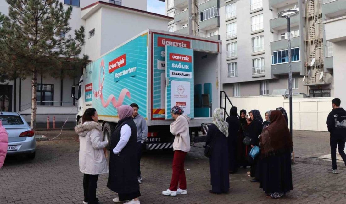 Erzurum’un Oltu ilçesinde KETEM tırı 3 gün boyunca ücretsiz kanser