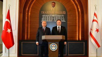 Bir dizi temaslarda bulunmak üzere Trabzon’a gelen Kuzey Kıbrıs Türk