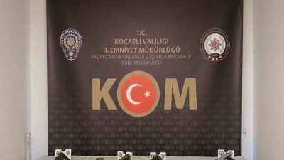 Kocaeli ve İstanbul’da suç örgütüne yönelik eş zamanlı düzenlenen operasyonda