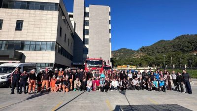 Muğla’nın Marmaris ilçesi Marmaris Devlet Hastanesi koordinasyonunda, hastane otoparkı ve