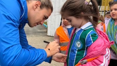 Gülbahar Anaokulu öğrencileri, Çaykur Rizespor antrenmanını ziyaret etti. Çaykur Rizespor,