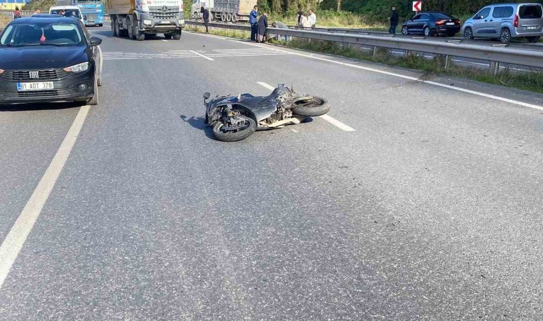 Karadeniz Ereğli’de meydana gelen trafik kazasında 16 yaşındaki motosiklet sürücüsü
