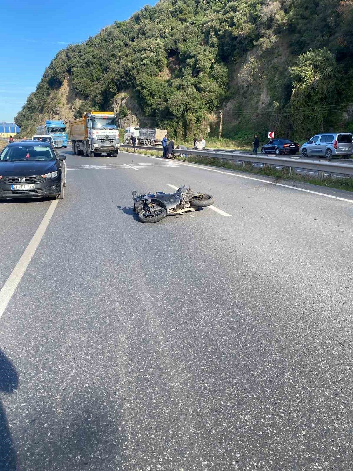 Karadeniz Ereğli’de meydana gelen trafik kazasında 16 yaşındaki motosiklet sürücüsü