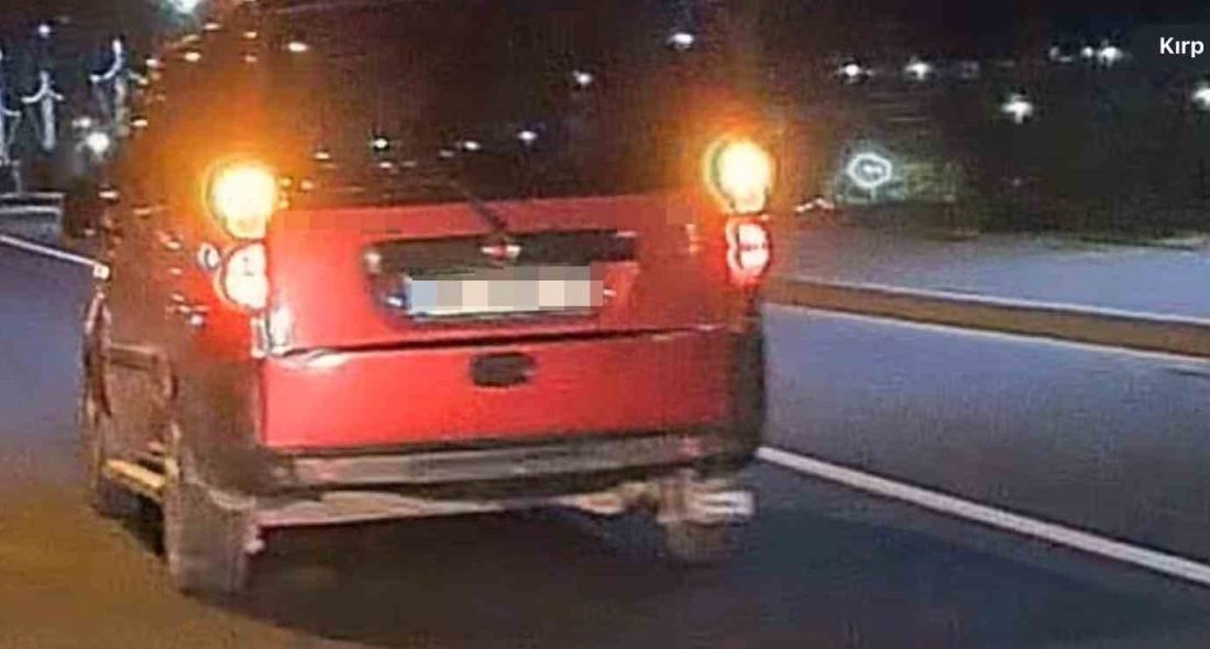 Ordu’da dörtlü ikaz lambalarını yakarak trafikte makas atan ve tehlikeli