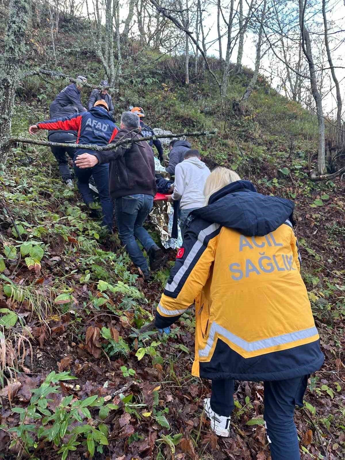 Zonguldak’ta otomobilin ormanlık alana uçması sonucunda iki kişi yaralandı. Edinilen
