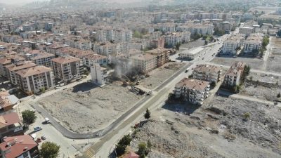 Malatya’da 6 Şubat 2023 depremlerinde yıkılan Palmiye Sitesi A Blok